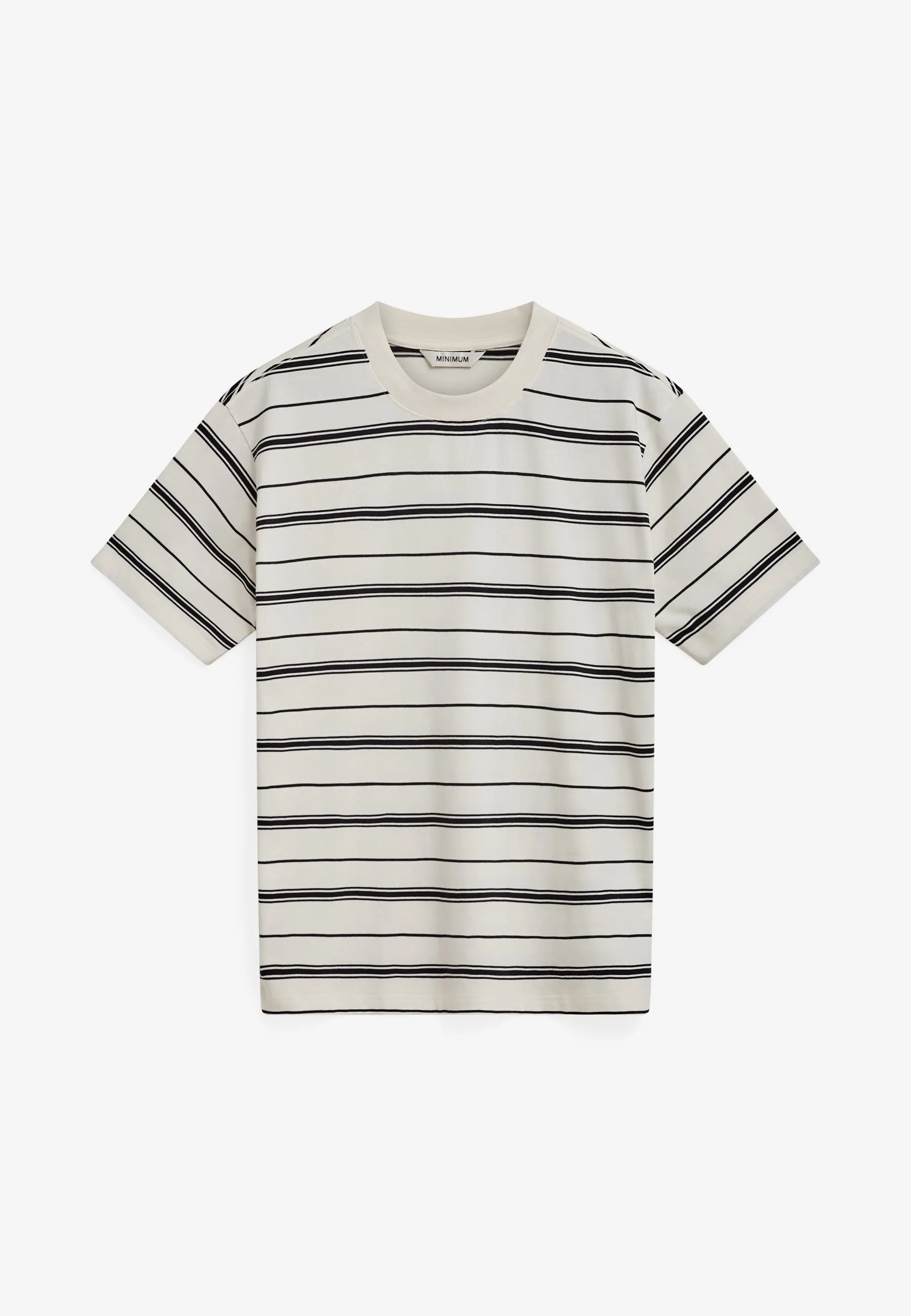 Aarhus reg ss striped tee G4710 - Coco Milk sold by Minimum product image thumbnail 2