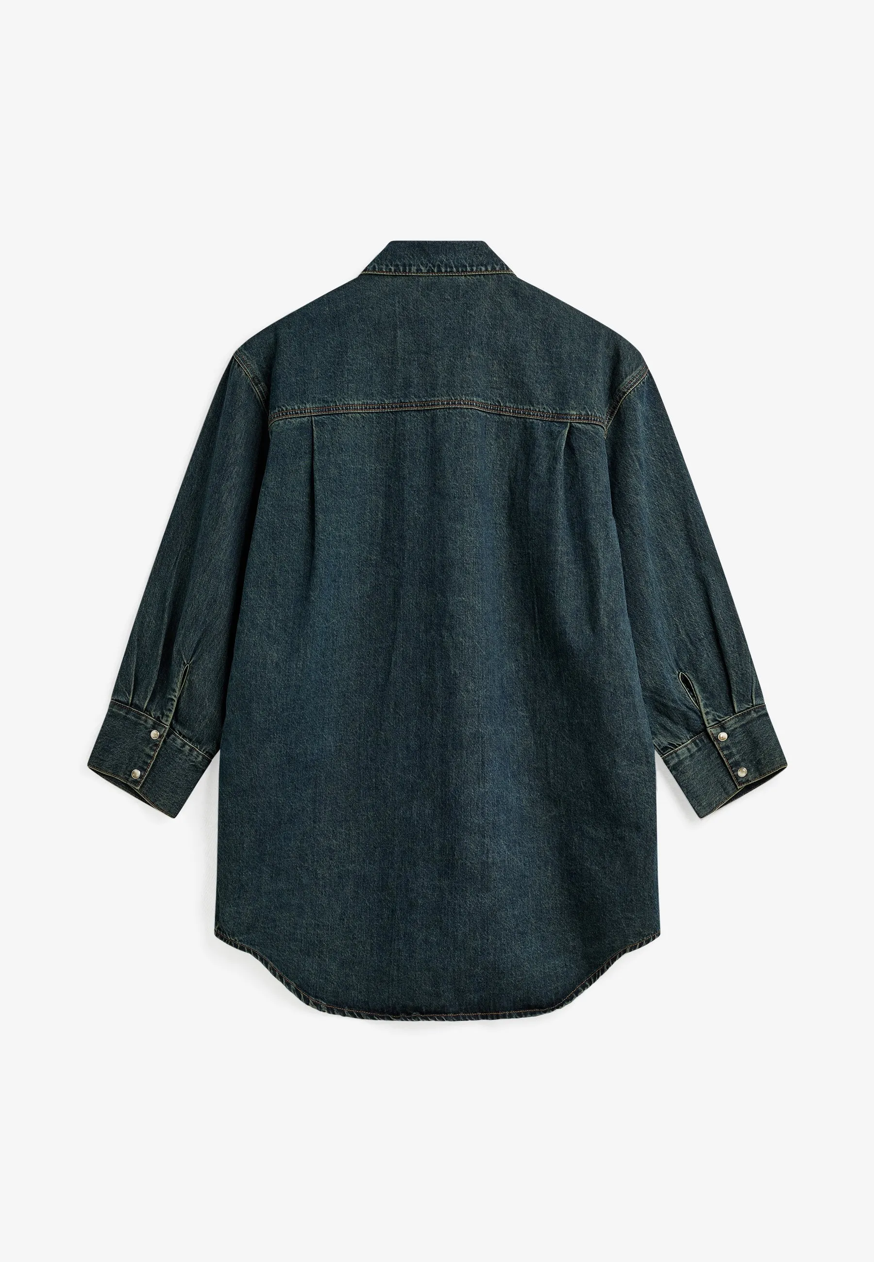 Brinley ls shirt dress 4758 - Medium Blue sold by Minimum product image thumbnail 5