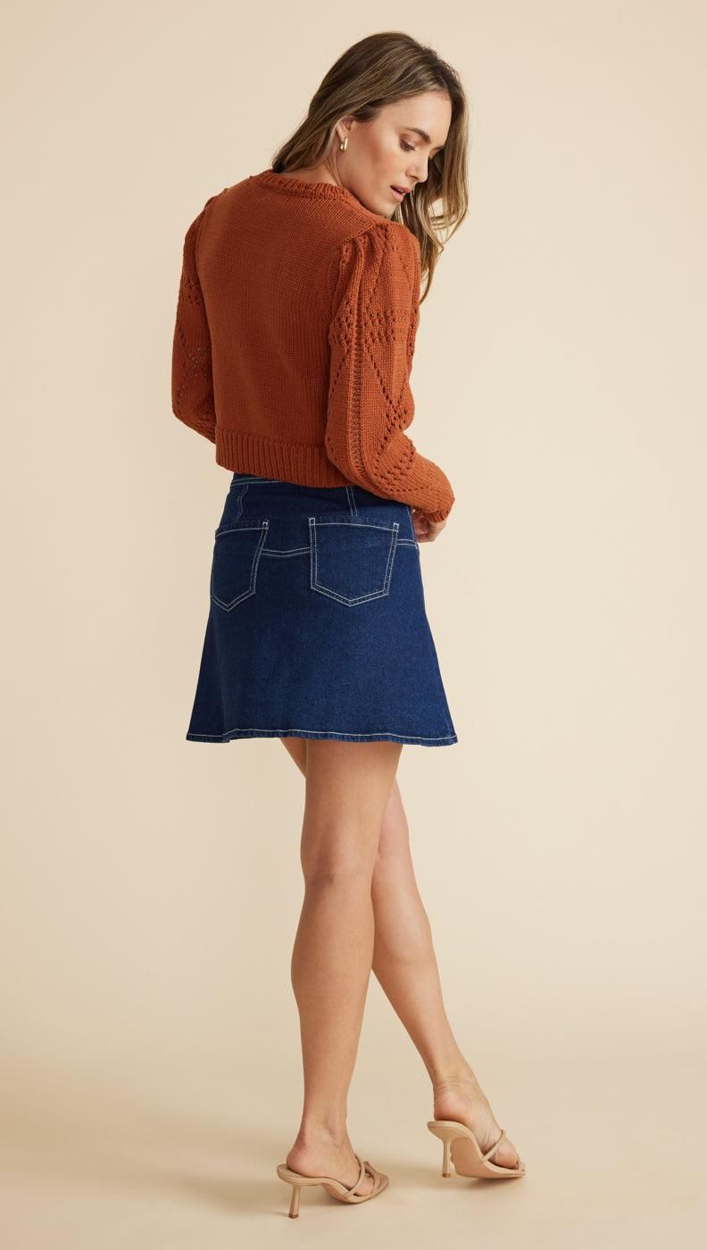 Marjo Denim Mini Skirt sold by MINKPINK product image thumbnail 3