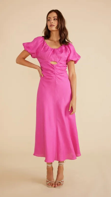Samara Midi Dress Fuchsia sold by MINKPINK