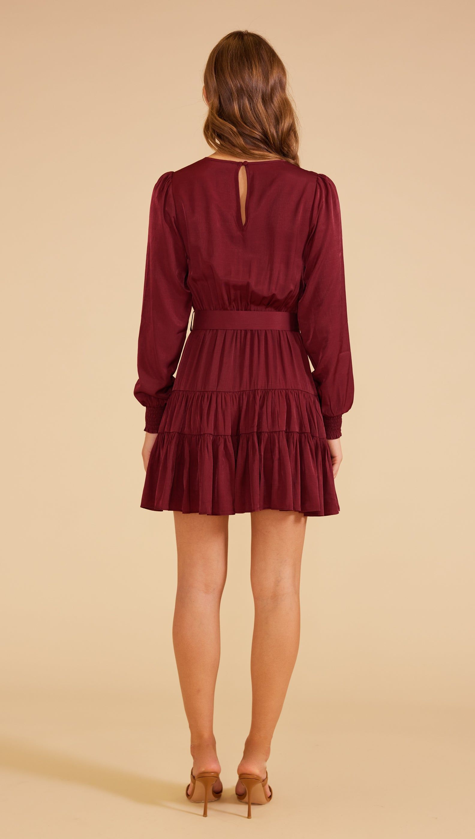 Adeline Mini Dress Wine sold by MINKPINK product image thumbnail 5