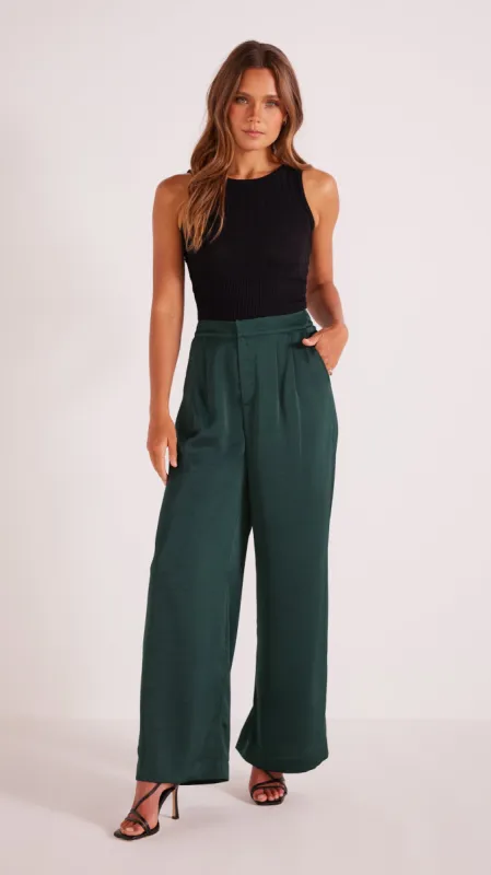 Erin Satin Wide Leg Pant sold by MINKPINK