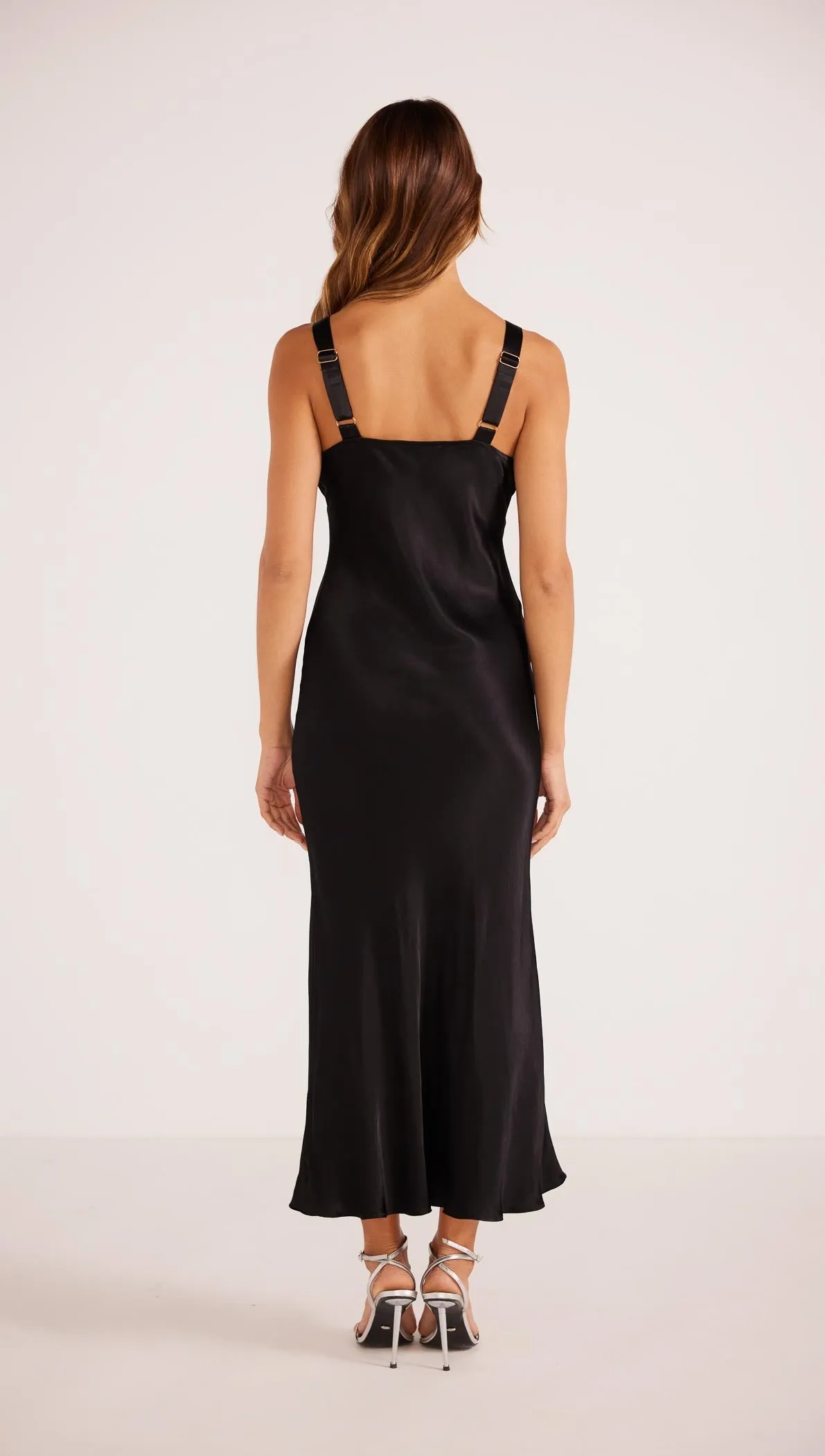 Gaia Bias Slip Midi Dress Black sold by MINKPINK product image thumbnail 5