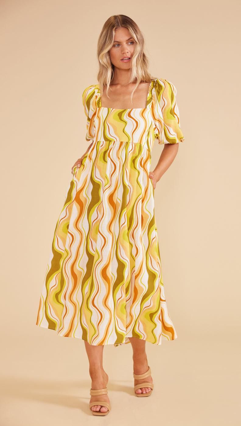 Ziggy Tie Back Midi Dress sold by MINKPINK