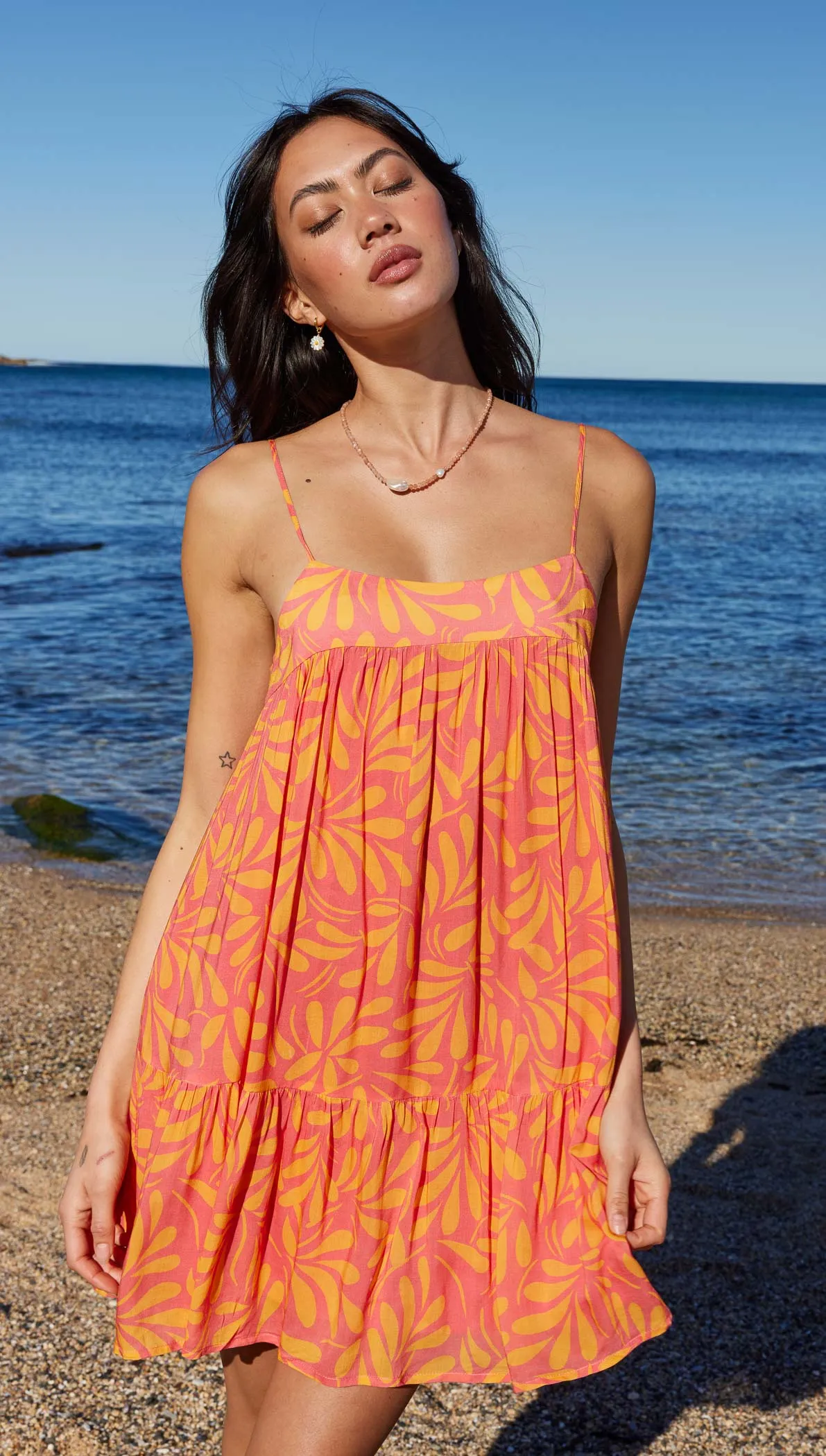 Pomelia Tiered Mini Dress sold by MINKPINK