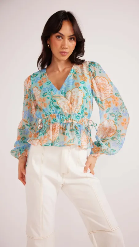 Evelyn Wrap Blouse - Final Sale sold by MINKPINK