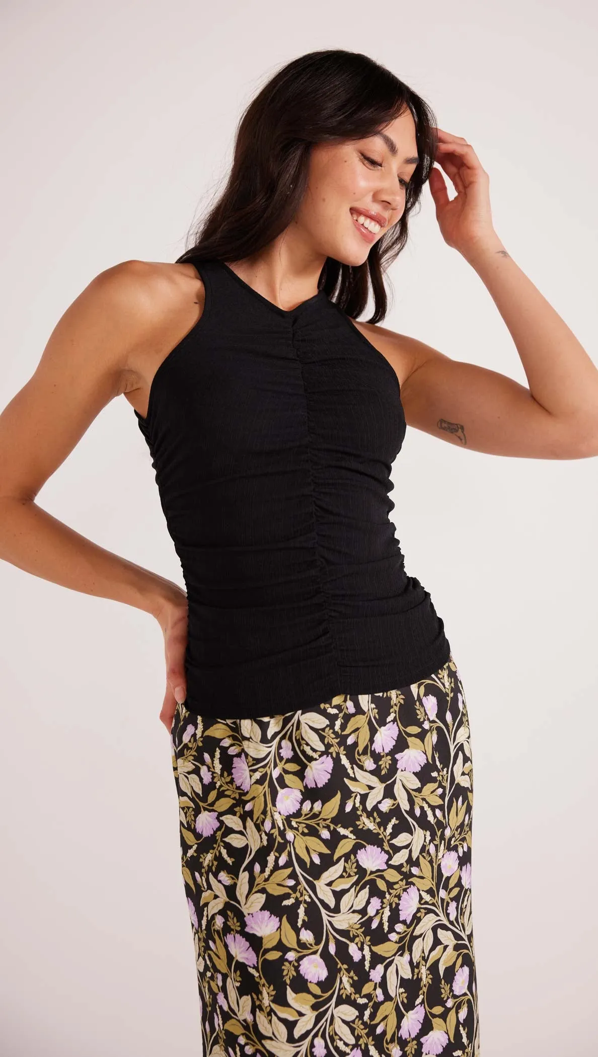 Louis Ruched Tank - Final Sale sold by MINKPINK