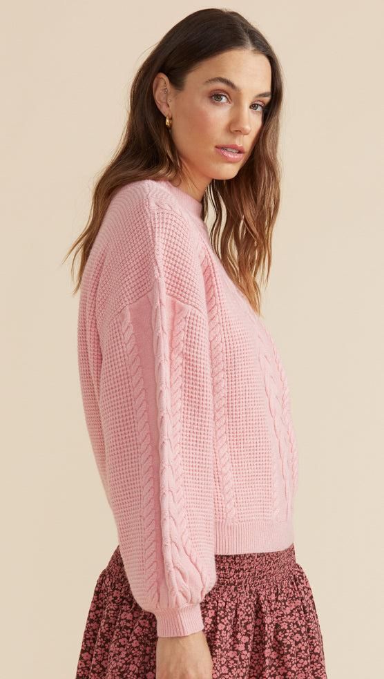 Kalgan Cable Jumper Blush sold by MINKPINK product image thumbnail 2