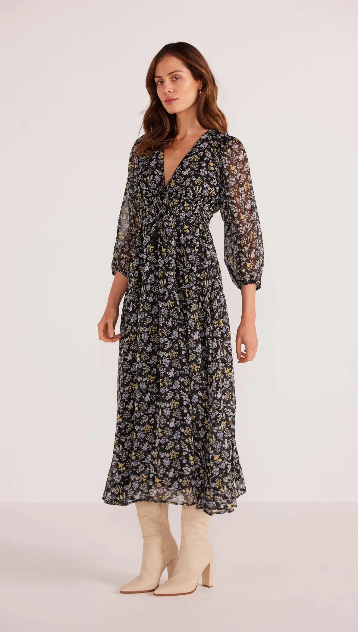 Taylee Long Sleeve Midi Dress sold by MINKPINK product image thumbnail 3