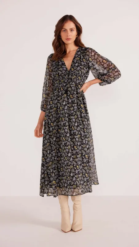 Taylee Long Sleeve Midi Dress sold by MINKPINK