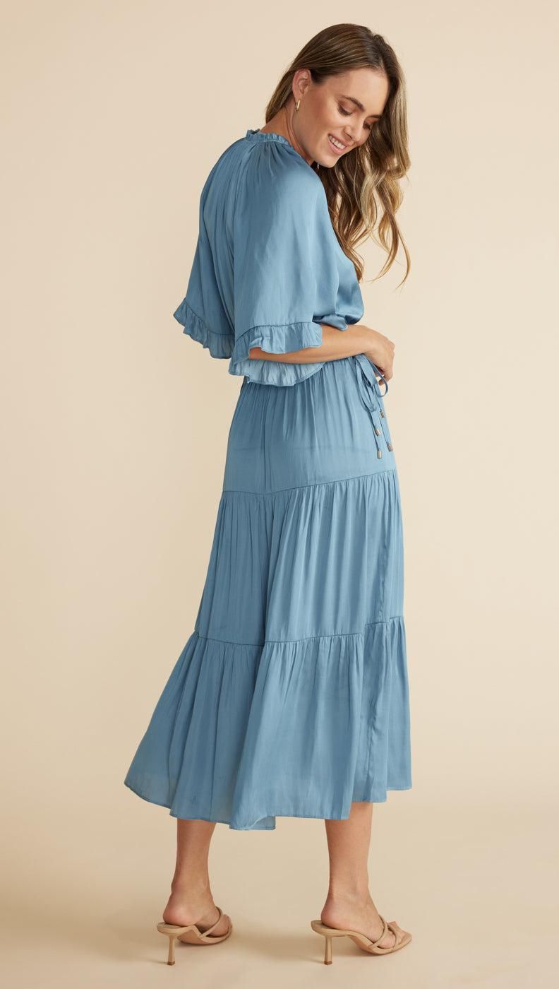 Ines Midi Dress French Blue sold by MINKPINK product image thumbnail 4