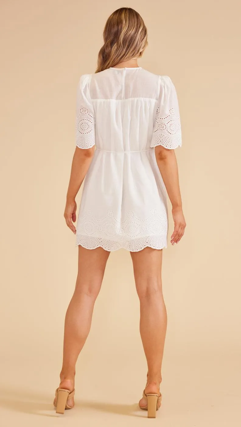 Starling Shift Mini Dress White sold by MINKPINK product image thumbnail 4