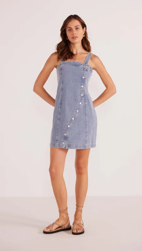 Jessie Denim Mini Dress - Final Sale sold by MINKPINK
