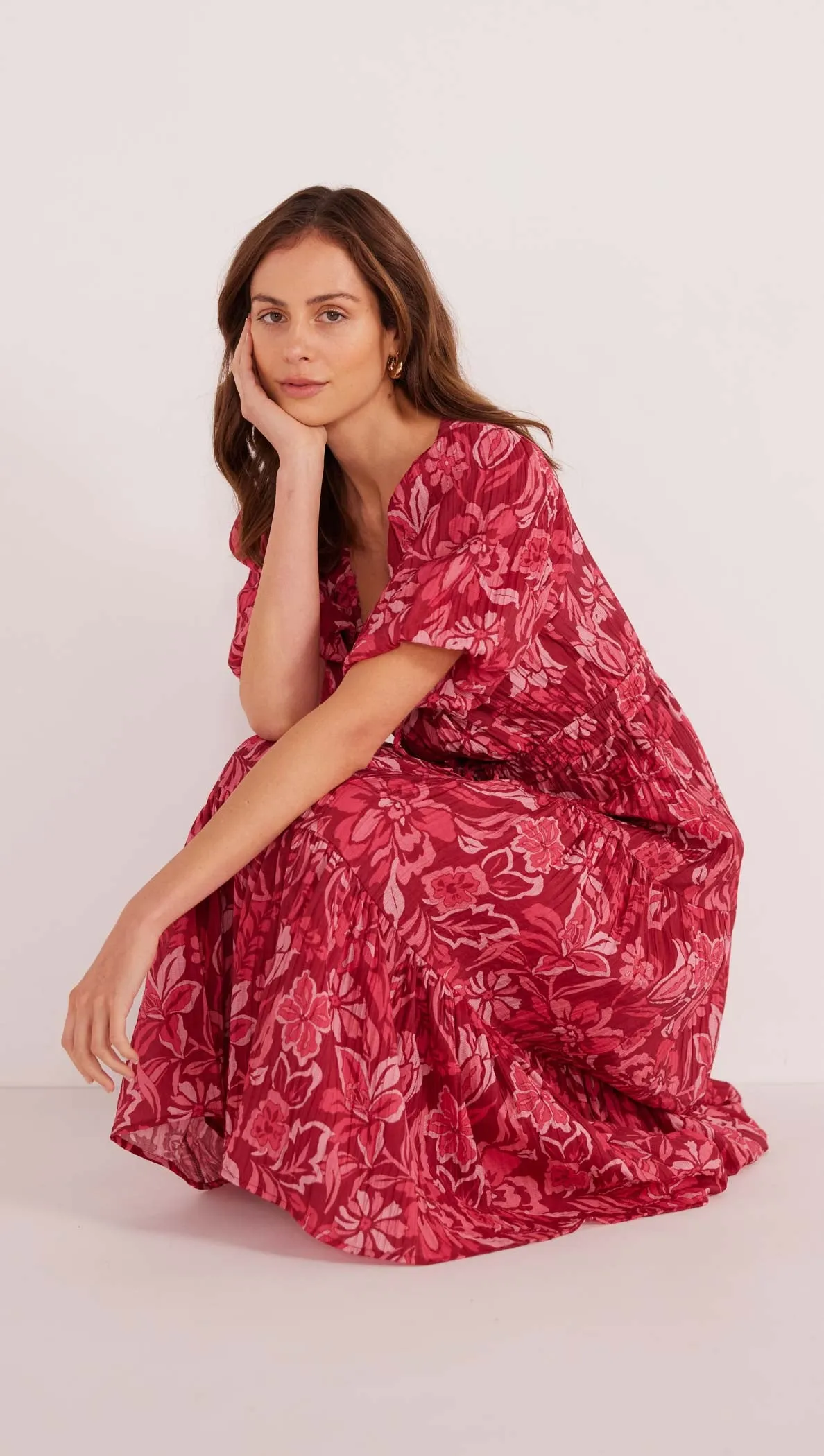 Mae Tiered Midi Dress sold by MINKPINK product image thumbnail 2