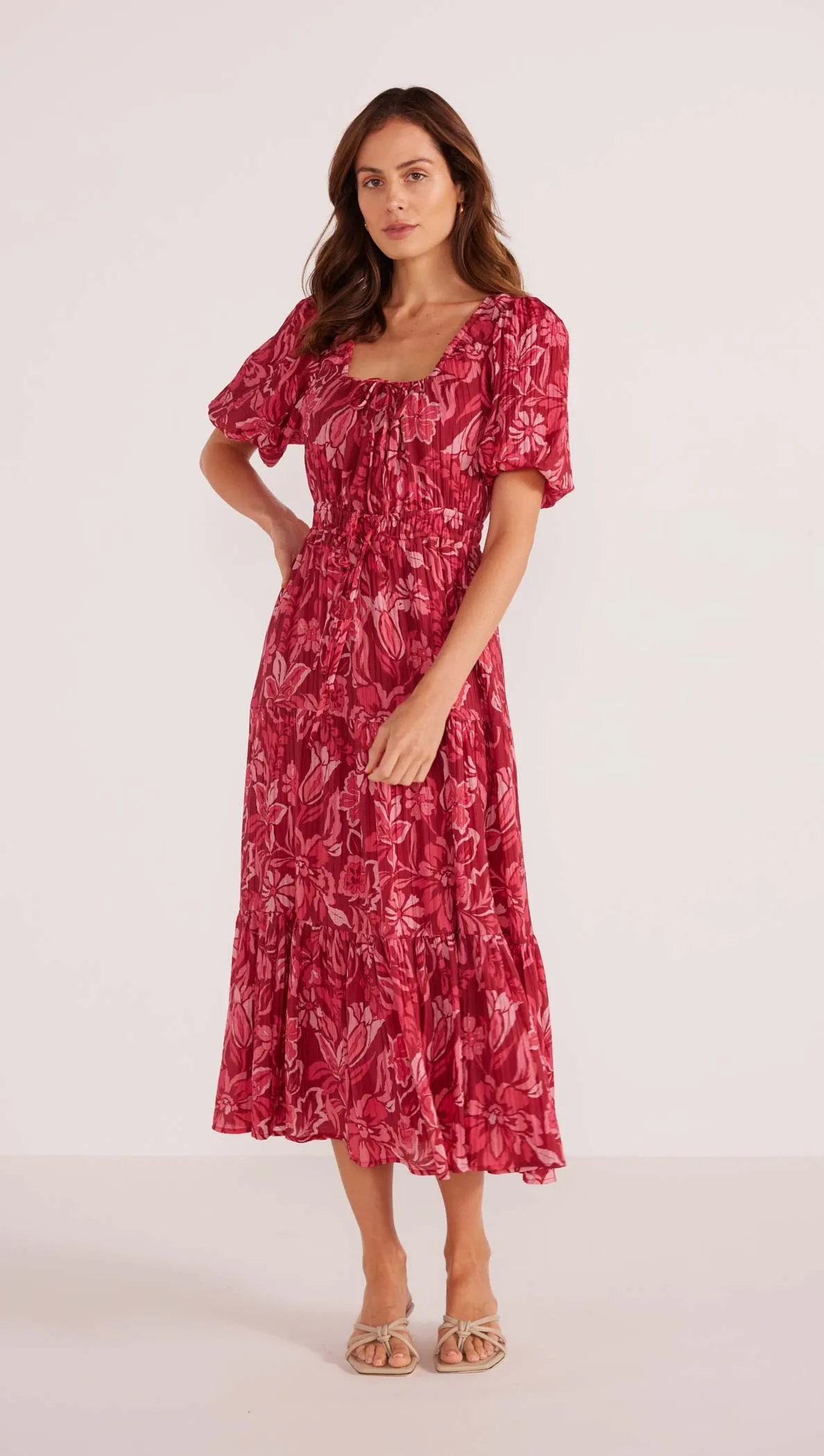 Mae Tiered Midi Dress sold by MINKPINK product image thumbnail 3