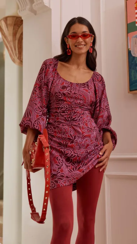 Chiara Ruched Mini Dress - Final Sale sold by MINKPINK