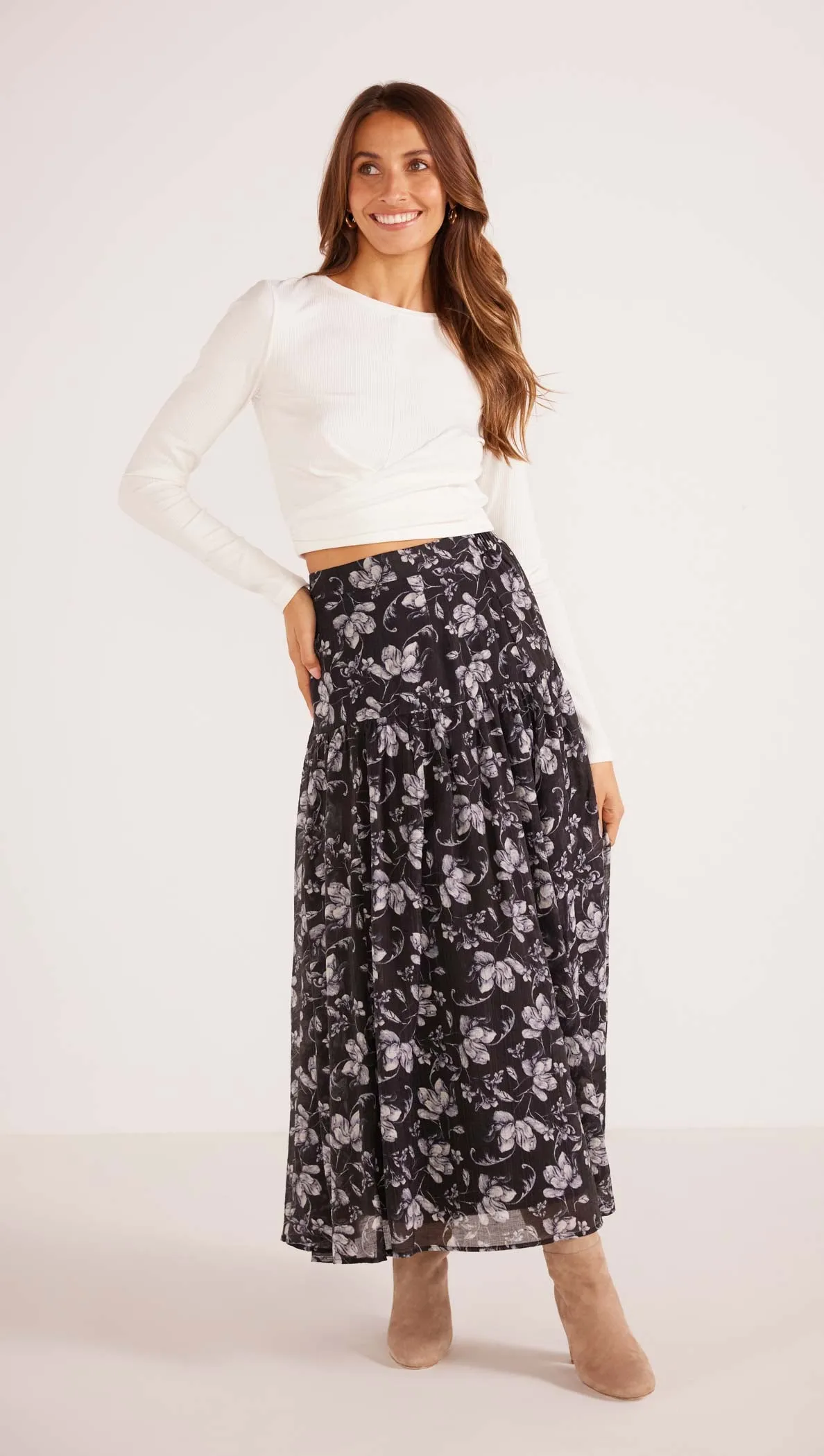 Luzette Midi Skirt - Final Sale sold by MINKPINK