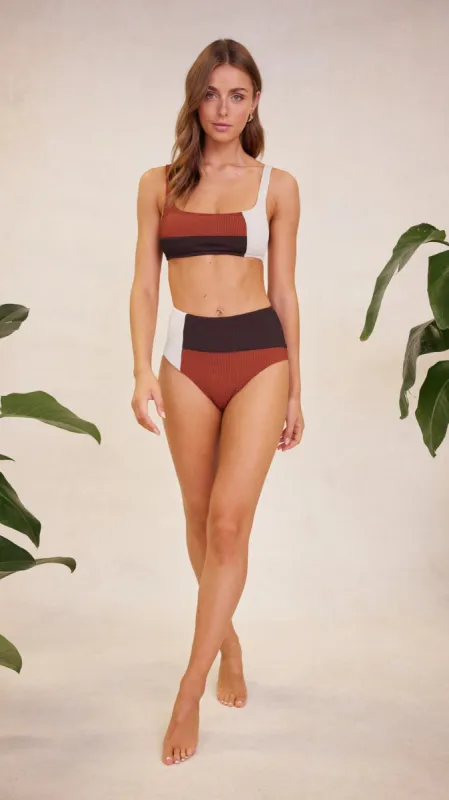 Loulou High Waist Bikini Bottoms - Final Sale sold by MINKPINK