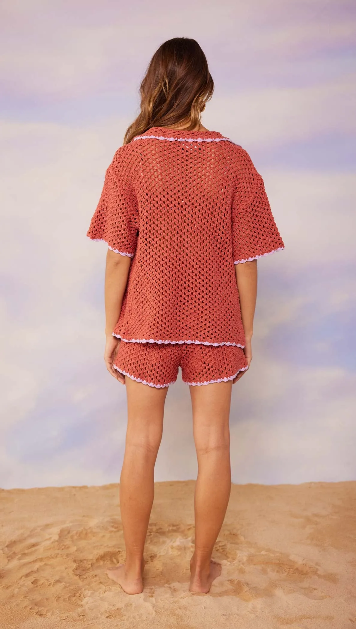 Carver Crochet Henley Top sold by MINKPINK product image thumbnail 4