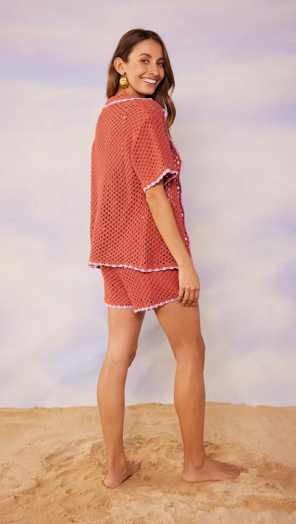 Carver Crochet Henley Top sold by MINKPINK product image thumbnail 5