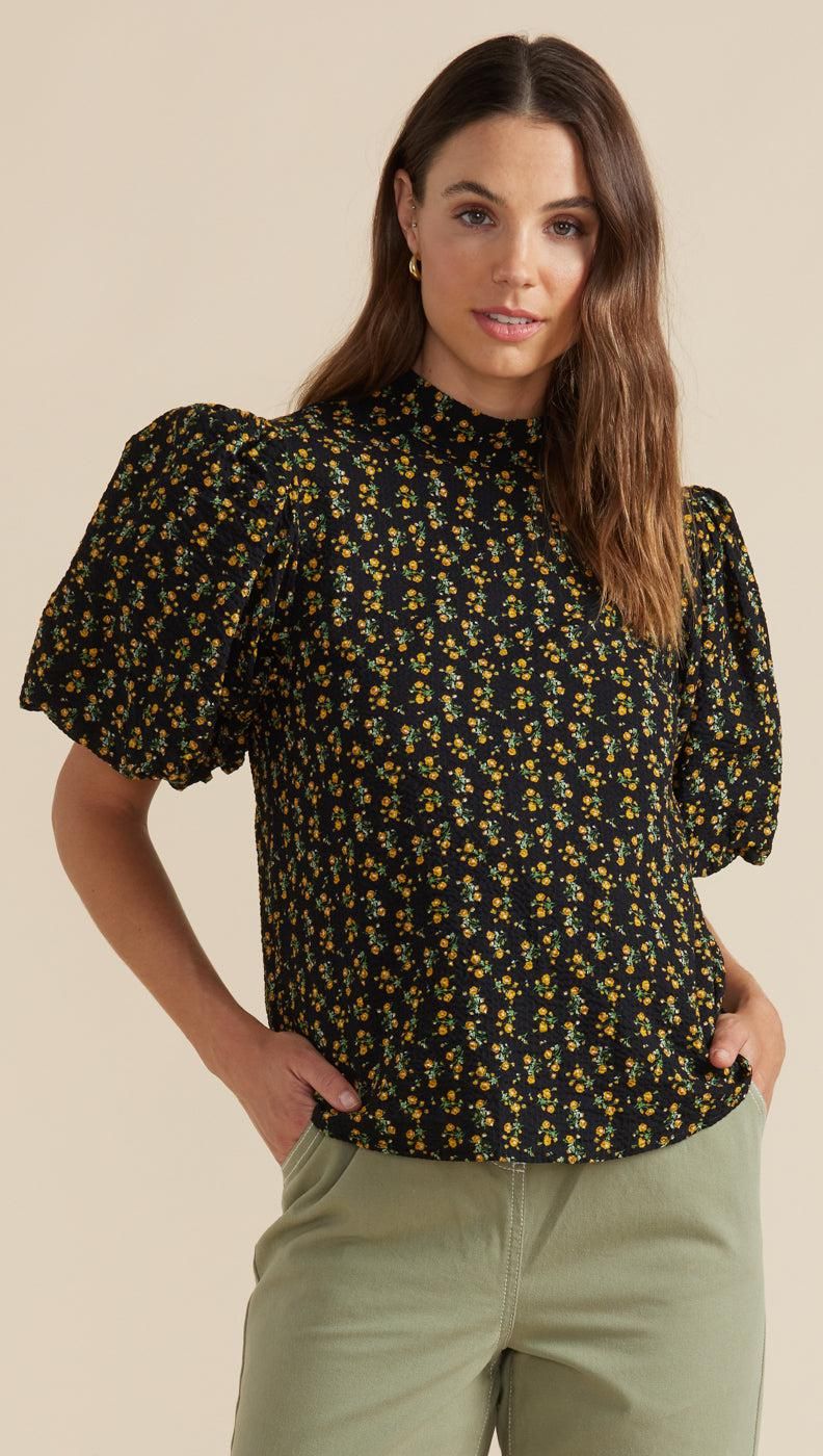 Darla Puff Sleeve Blouse sold by MINKPINK