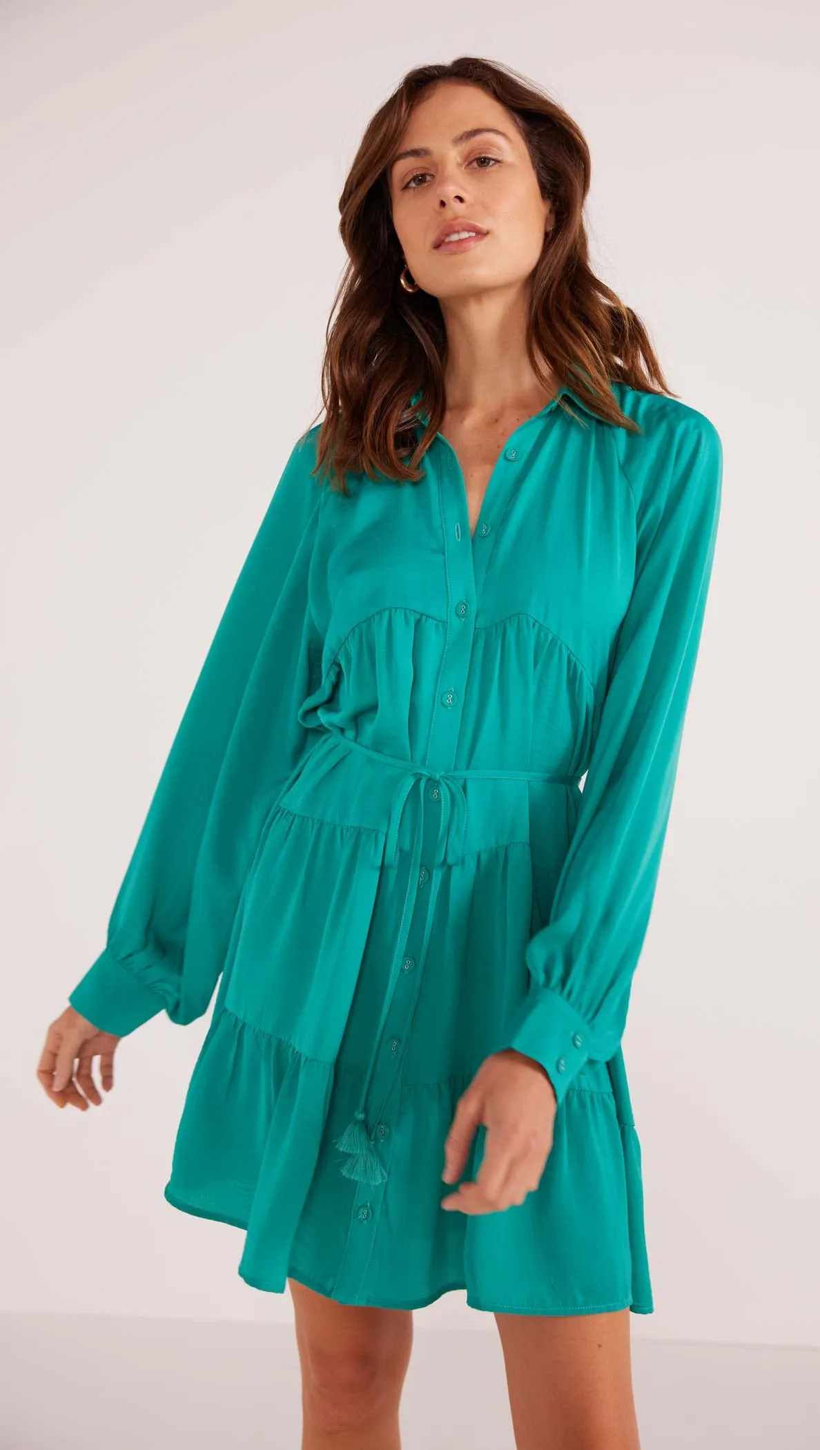 Emma Tiered Shirt Dress - Final Sale sold by MINKPINK product image thumbnail 2