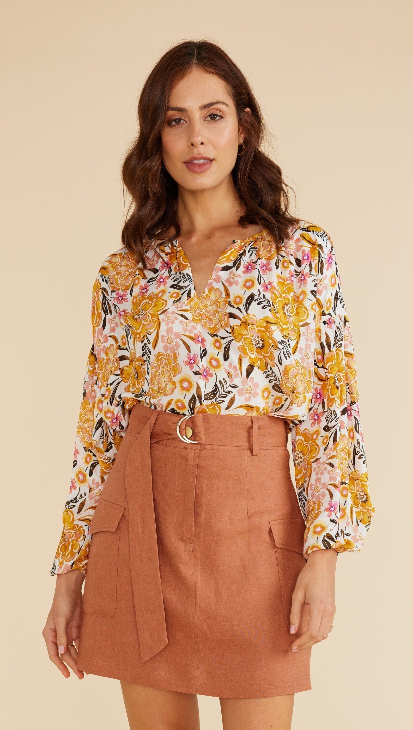 Lennox Linen Mini Skirt sold by MINKPINK product image thumbnail 2