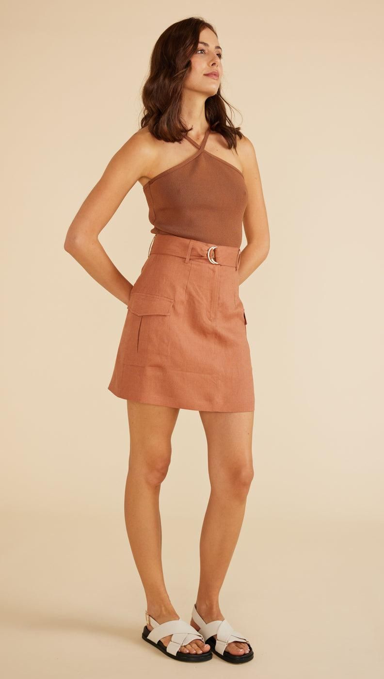 Lennox Linen Mini Skirt sold by MINKPINK product image thumbnail 3