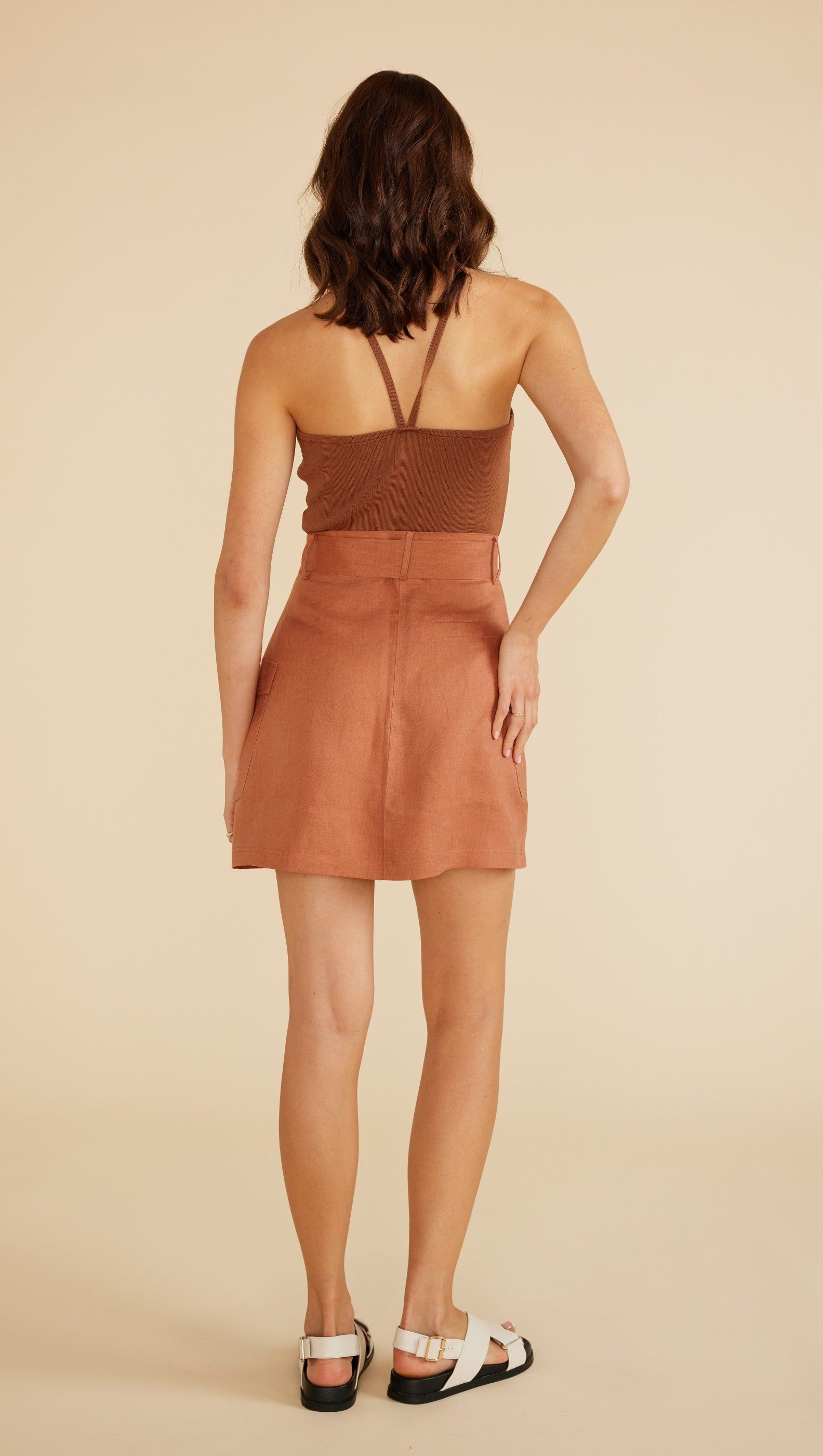 Lennox Linen Mini Skirt sold by MINKPINK product image thumbnail 4