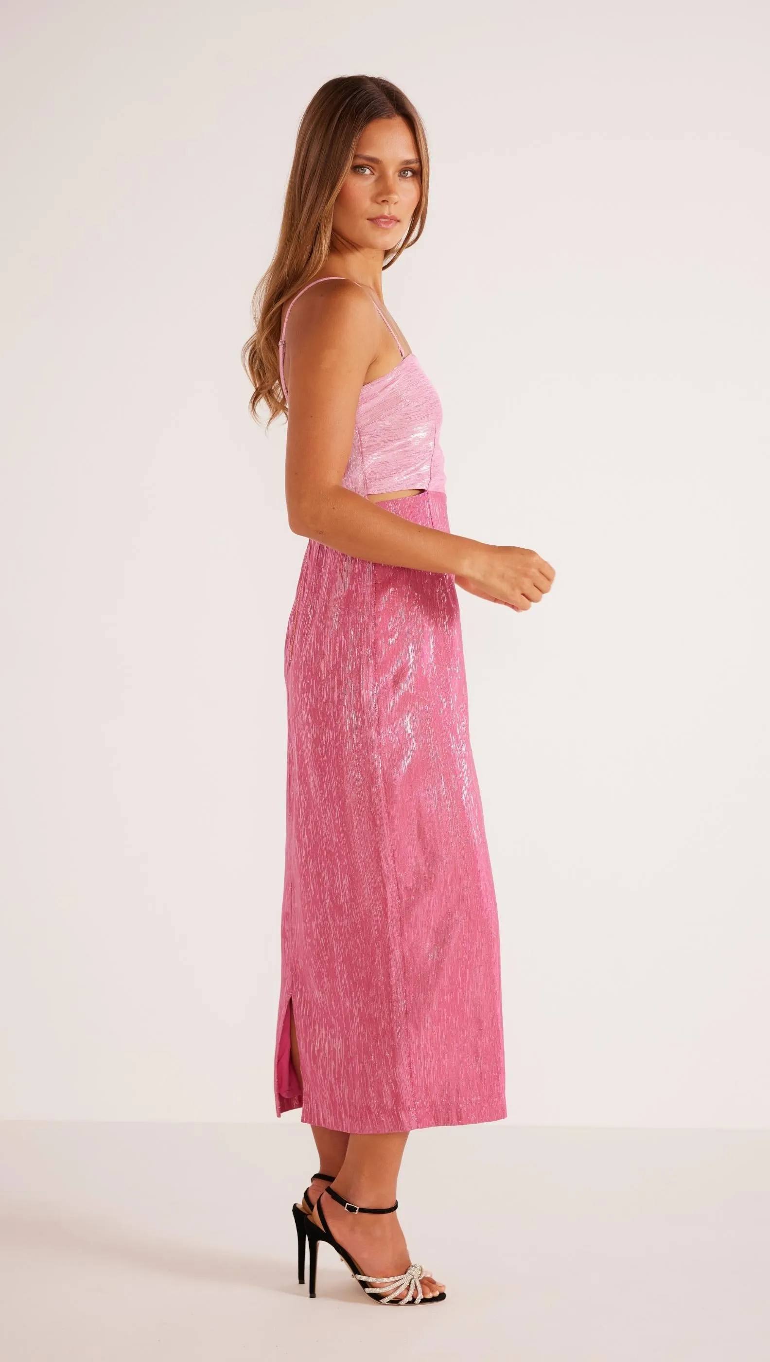 Vida Lurex Midi Dress sold by MINKPINK product image thumbnail 4