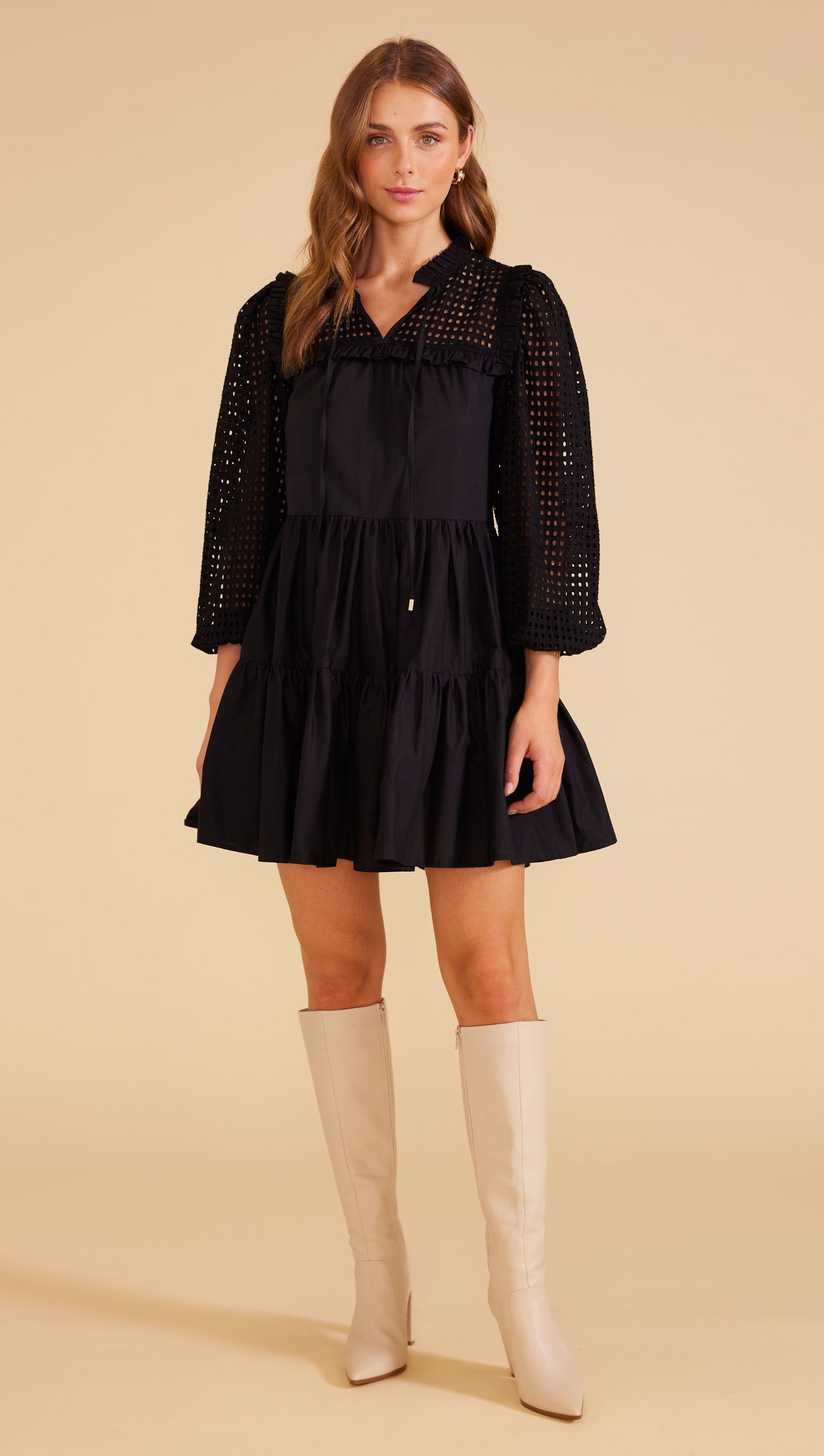 Lucia Broderie Mini Dress sold by MINKPINK product image thumbnail 2