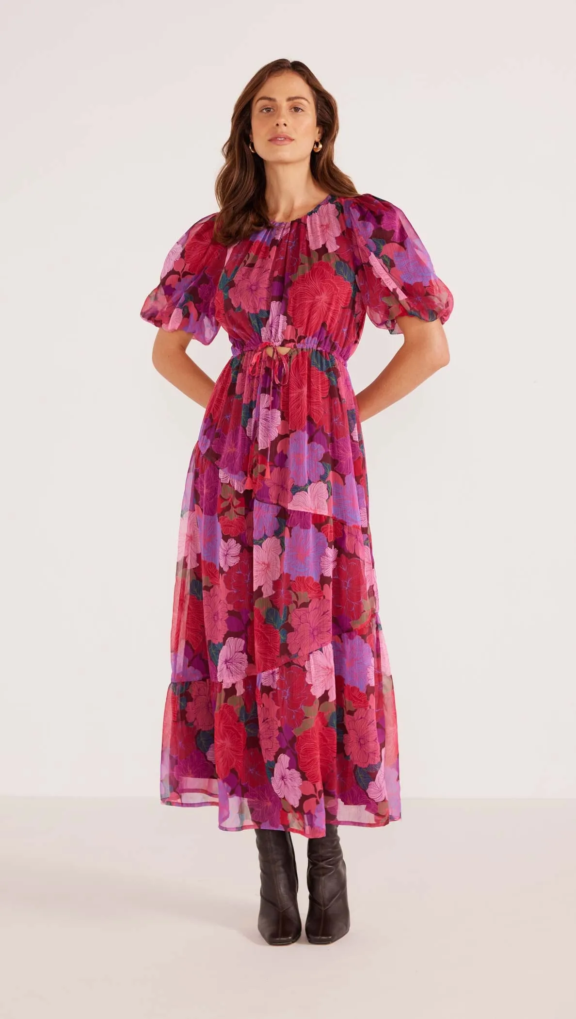 Lexie Tiered Midi Dress sold by MINKPINK