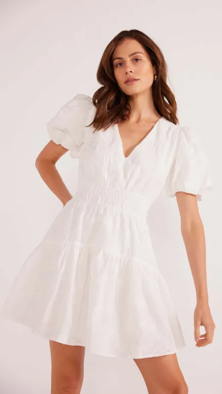 Neve Puff Sleeve Mini Dress sold by MINKPINK