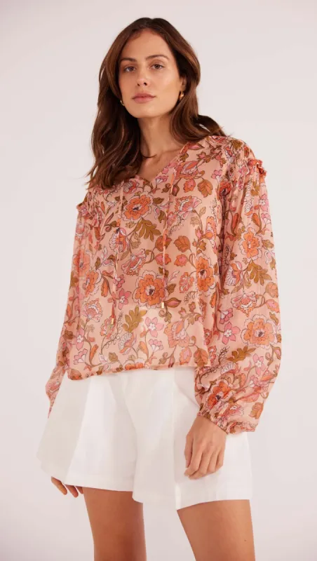Amelia Long Sleeve Blouse - Final Sale sold by MINKPINK