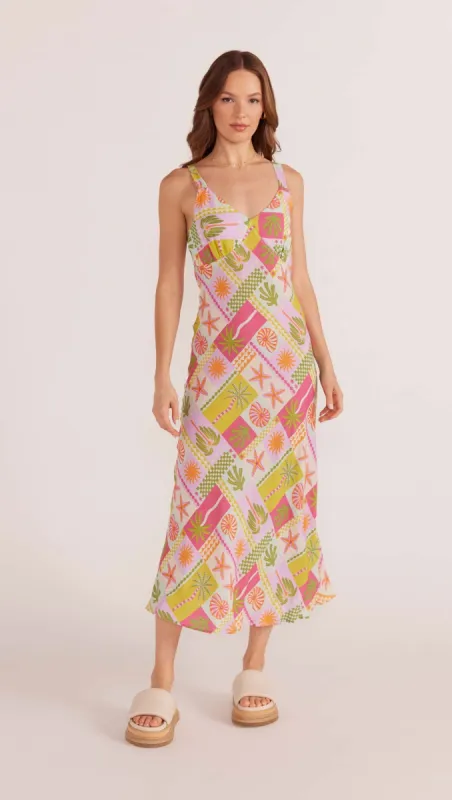 Under The Sea Bias Cut Dress - Final Sale sold by MINKPINK