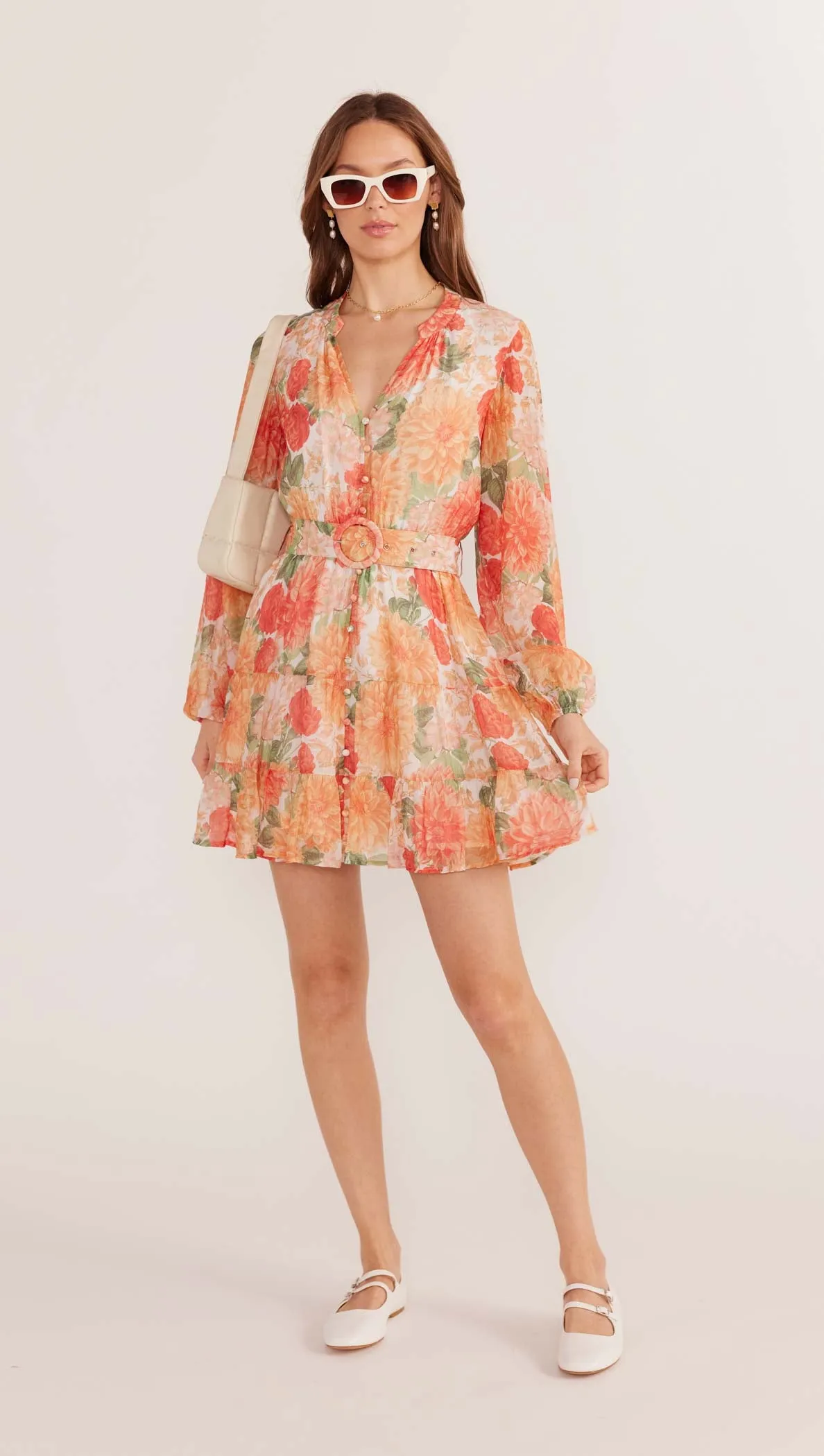 Aida Long Sleeve Mini Dress sold by MINKPINK product image thumbnail 4