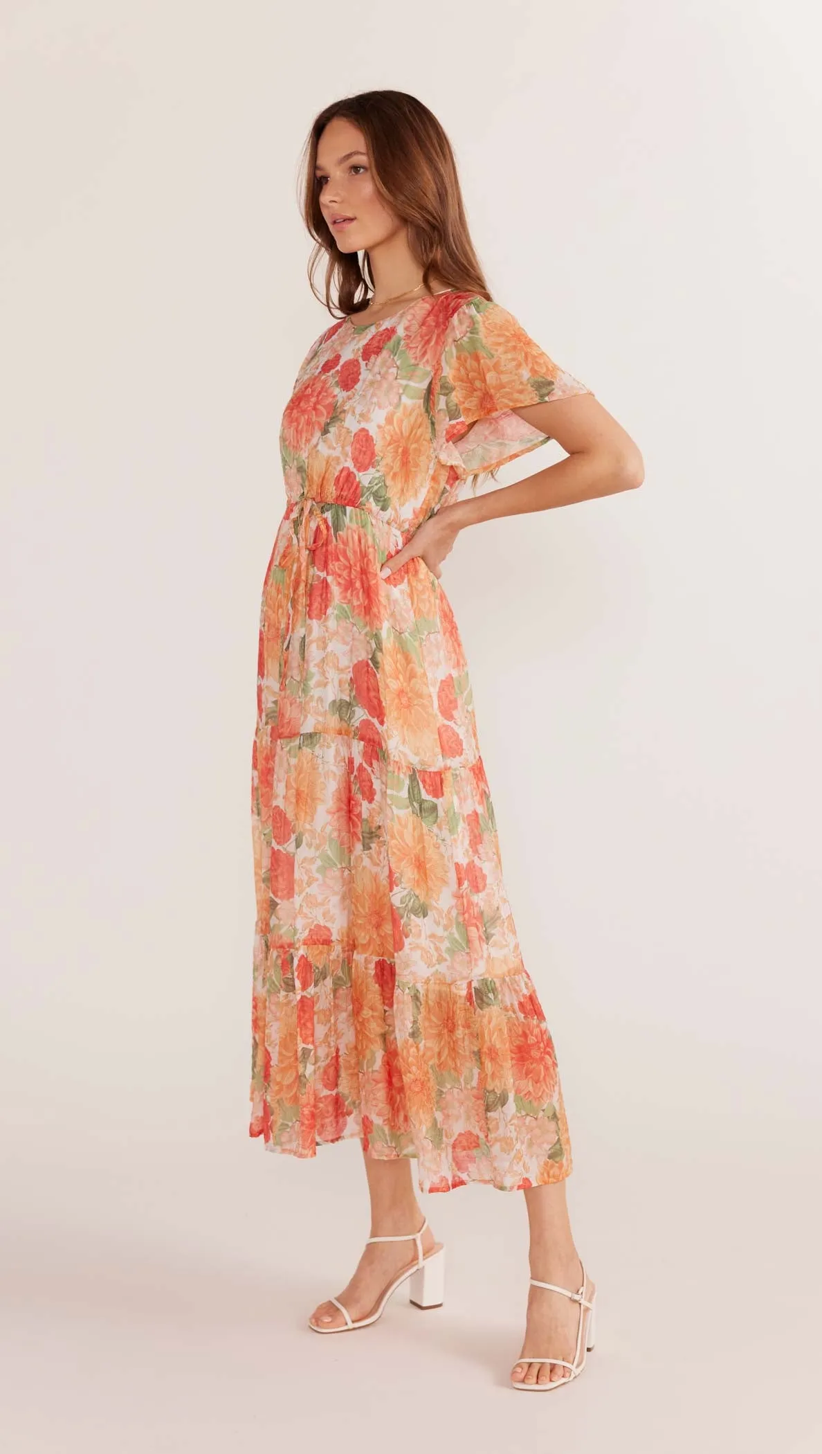 Aida Flutter Sleeve Midi Dress sold by MINKPINK product image thumbnail 5