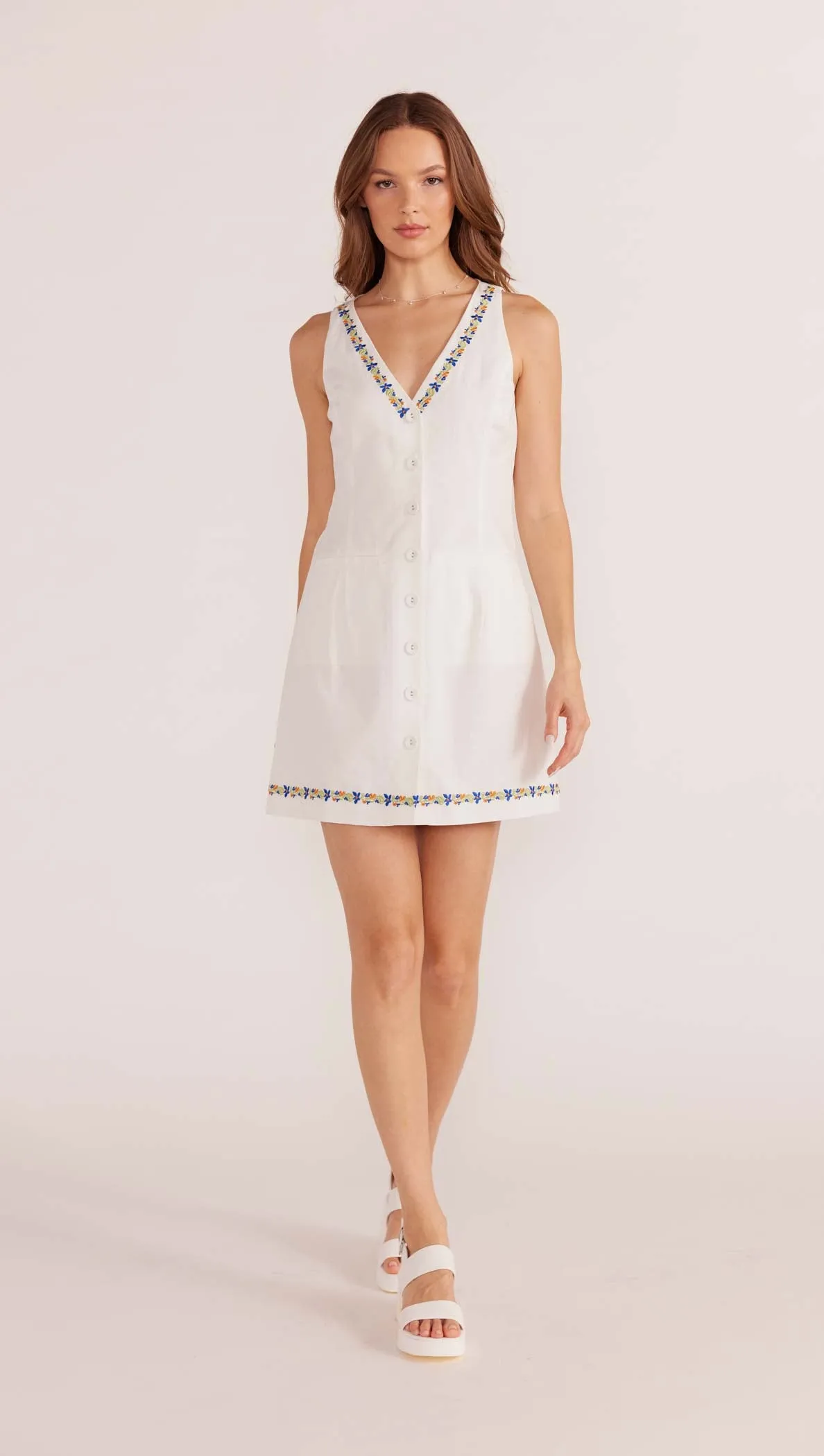 Elini Embroidered Mini Dress - Final Sale sold by MINKPINK product image thumbnail 2