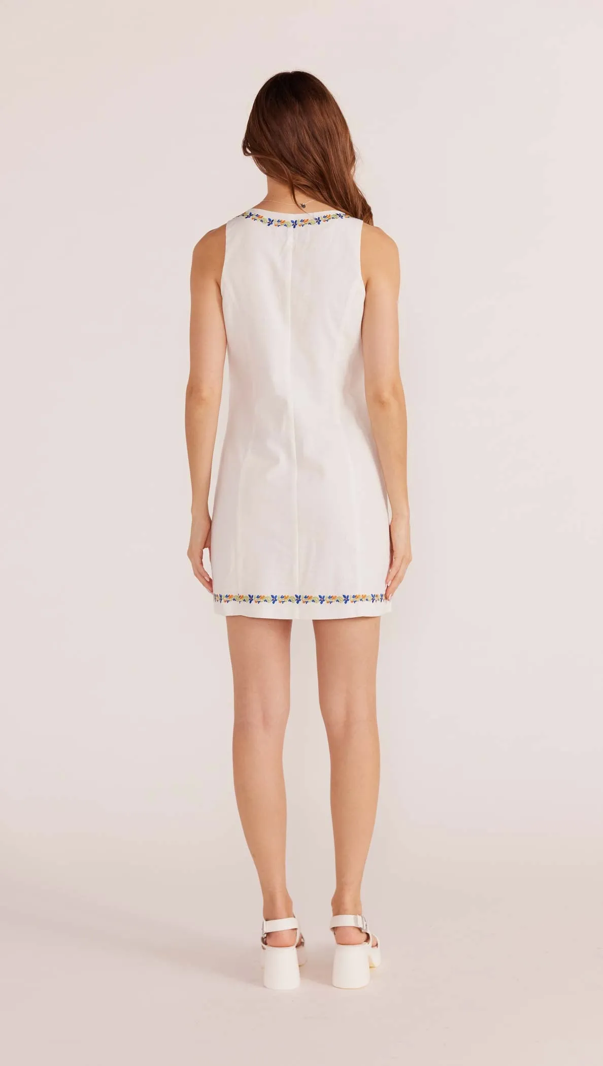 Elini Embroidered Mini Dress - Final Sale sold by MINKPINK product image thumbnail 4