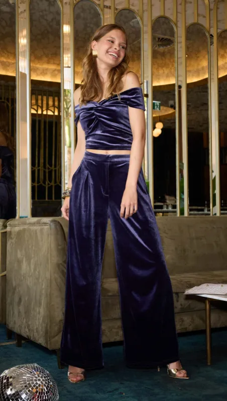 Nisha Velvet Tailored Pant - Final Sale made by MINKPINK