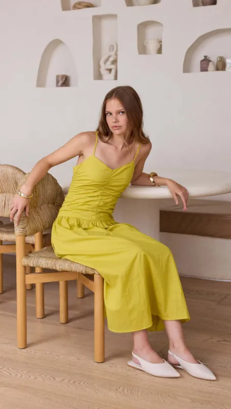 Mariposa Ruched Midi Dress - Final Sale sold by MINKPINK