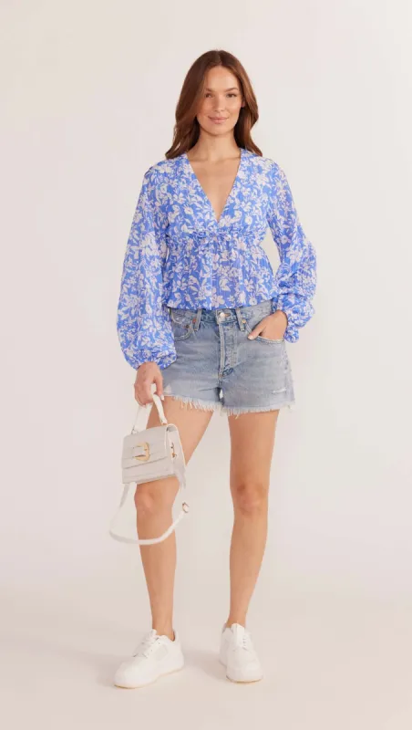 Waverly Drawstring Blouse - Final Sale sold by MINKPINK