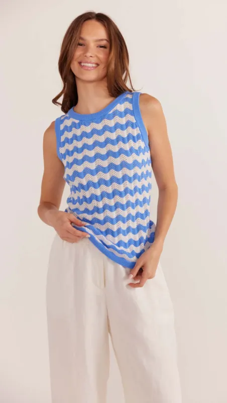 Dina Stripe Knit Tank - Final Sale sold by MINKPINK