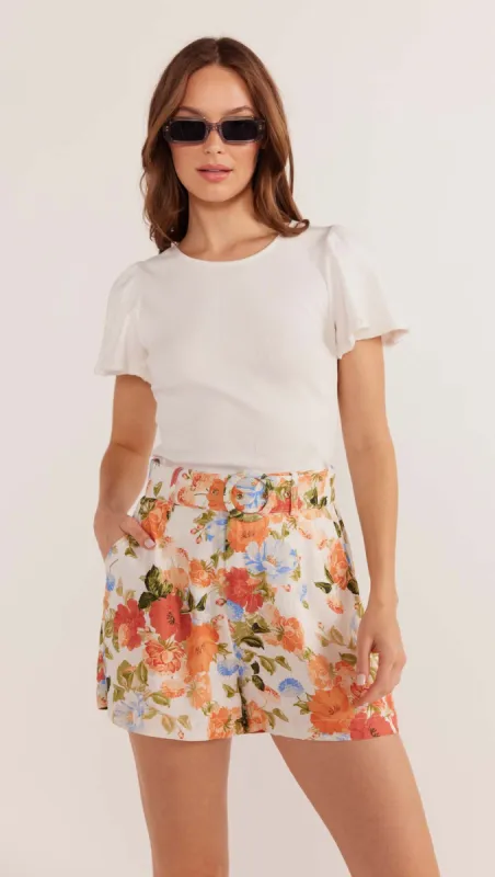 Odette Flutter Sleeve Tee - Final Sale sold by MINKPINK