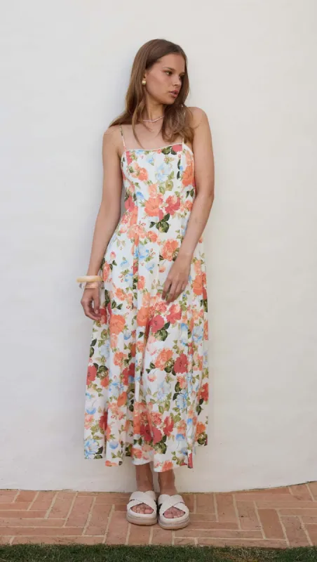 Naia Panelled Midi Dress sold by MINKPINK