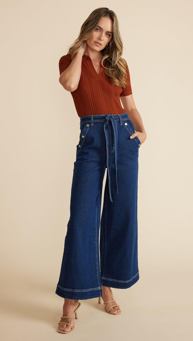 Marjo Wide Leg Jeans sold by MINKPINK