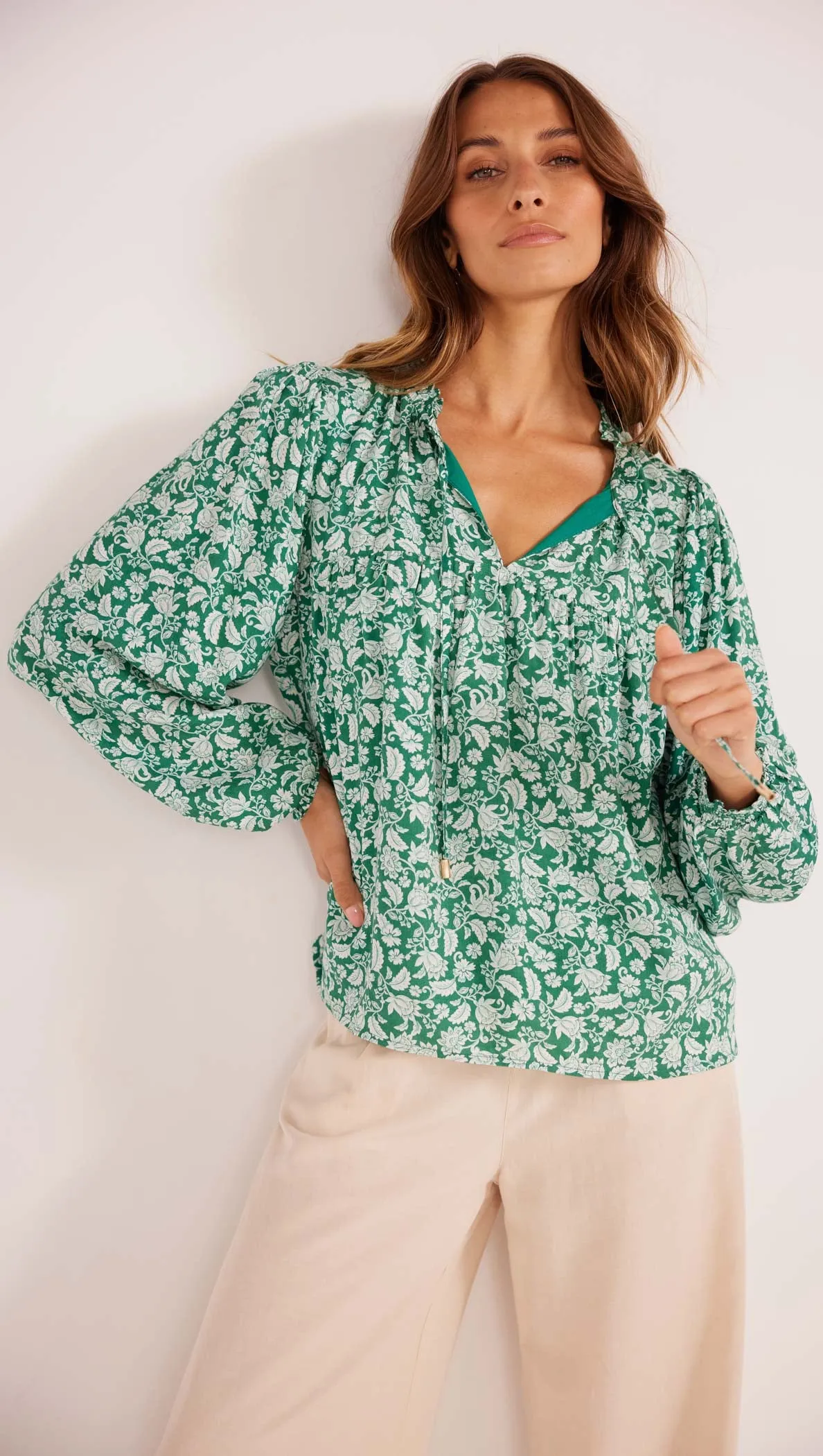 Ally Long Sleeve Blouse - Extra 15% off sold by MINKPINK