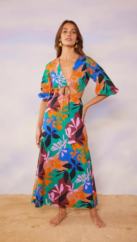 Ananya Midi Tie Dress - Final Sale sold by MINKPINK
