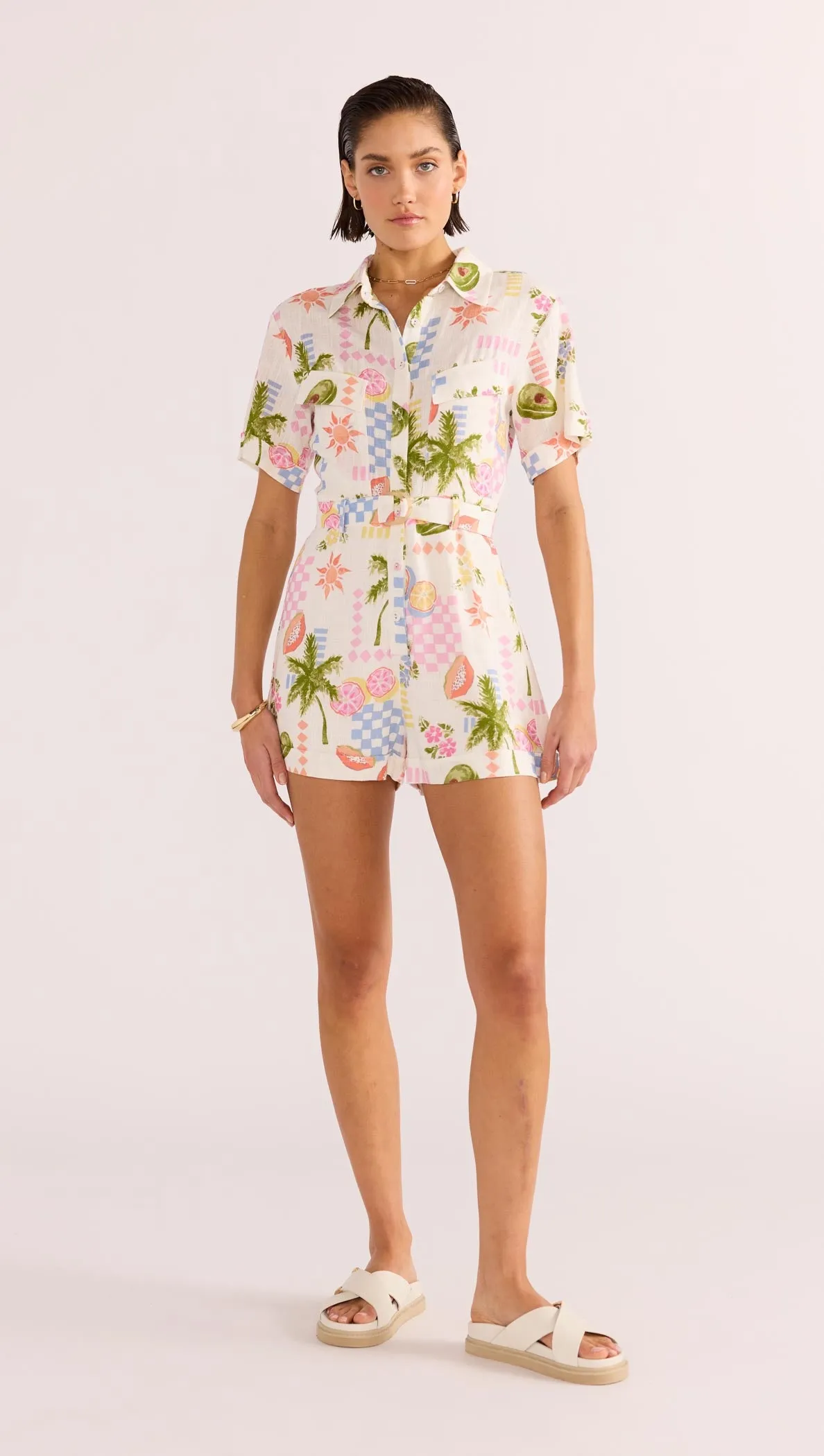 Gracie Belted Playsuit sold by MINKPINK