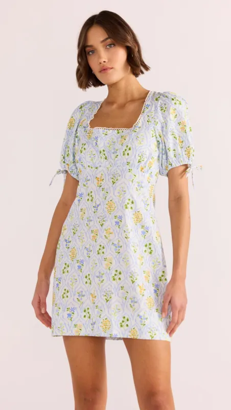 Meadow Puff Sleeve Mini Dress sold by MINKPINK